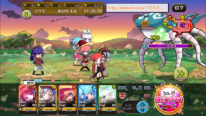 メルクストーリア　バトル画面