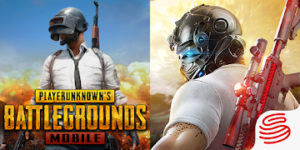荒野行動とPUBGのアプリ画像